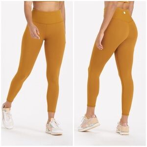 VUORI Rib Studio Leggings Dark Golden Pants